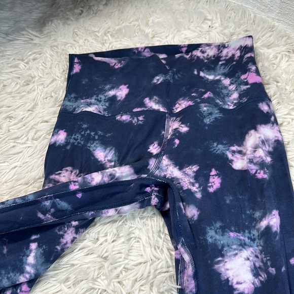 Lululemon Align High-Rise Crop 23" Circulate Tie Dye Mineral Blue Multi - Picture 2 of 5